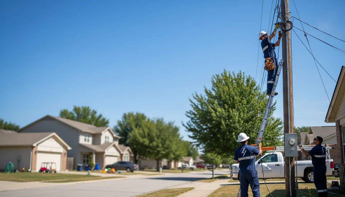 Residential electrician providing installation services in Maywood, CA